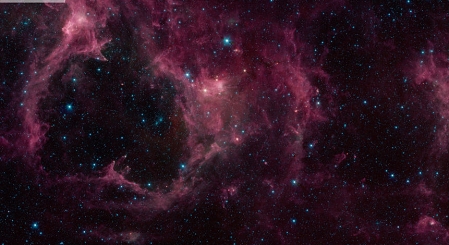 © NASA/JPL-Caltech/GLIMPSE Team The Heart and Soul nebula.